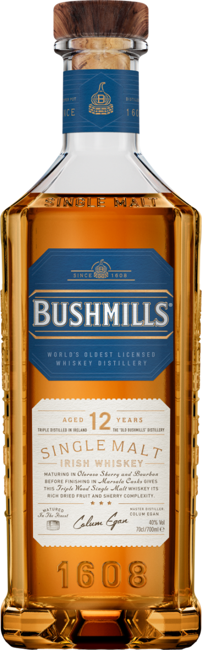 Bushmills 12 Years Old Single Malt Irish Whiskey