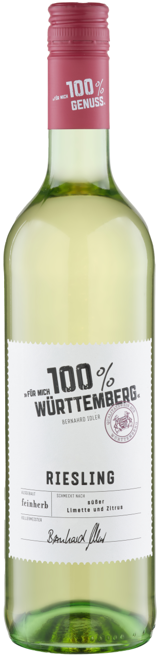 Für mich 100% Württemberg Riesling Feinherb