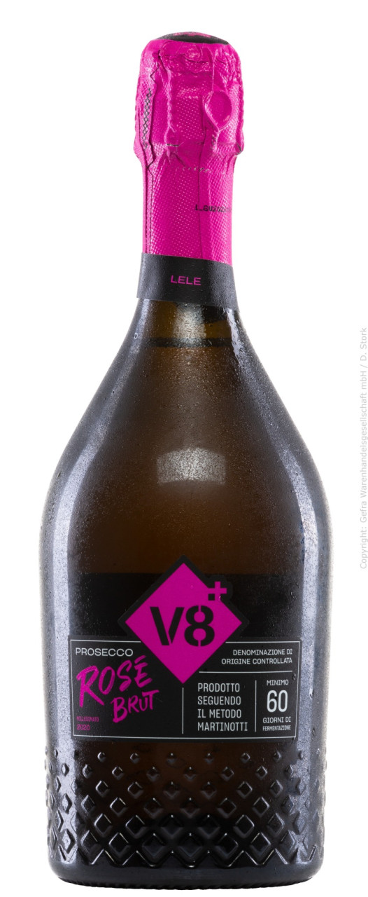 v8+ Lele Prosecco Rosé Millesimato Brut