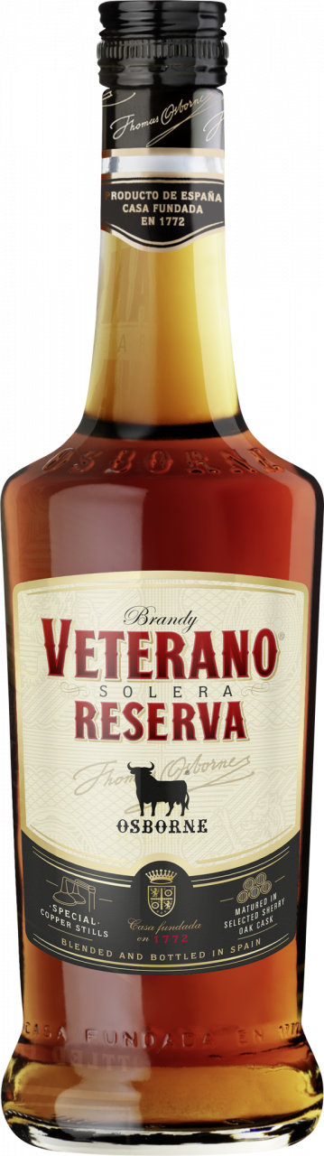 Osborne Veterano 8a Generación Familiar Solera Reserva Brandy de Jerez Solera Reserva 36% vol.