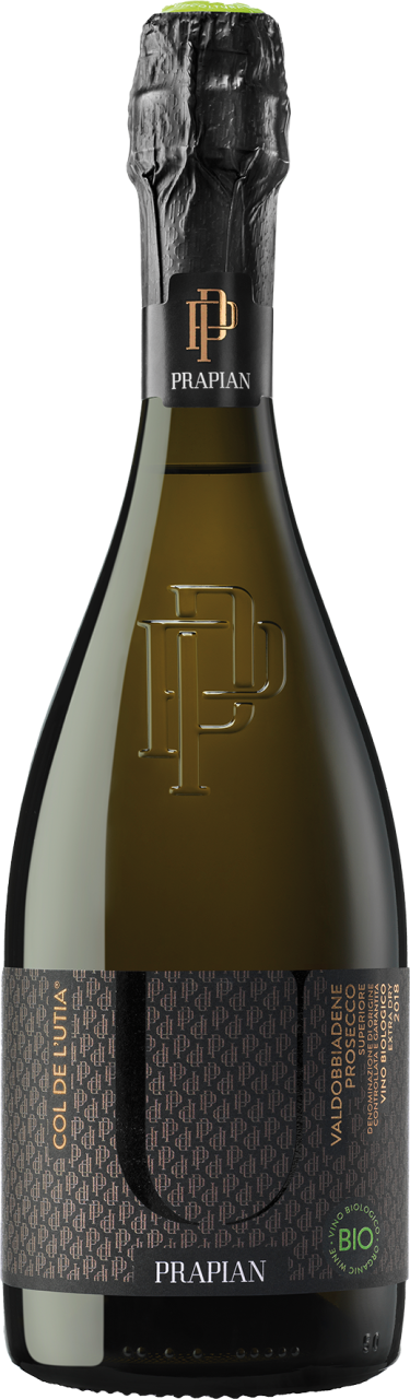 Prapian Col de L'Utia Vino biologico Extra Dry Prosecco Valdobbiadene DOCG