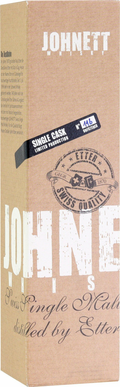 JOHNETT Swiss Single Malt Whisky No 116