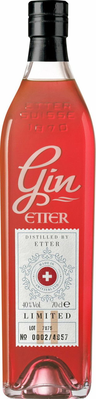 Original Etter Gin Rot Schweizer Gin